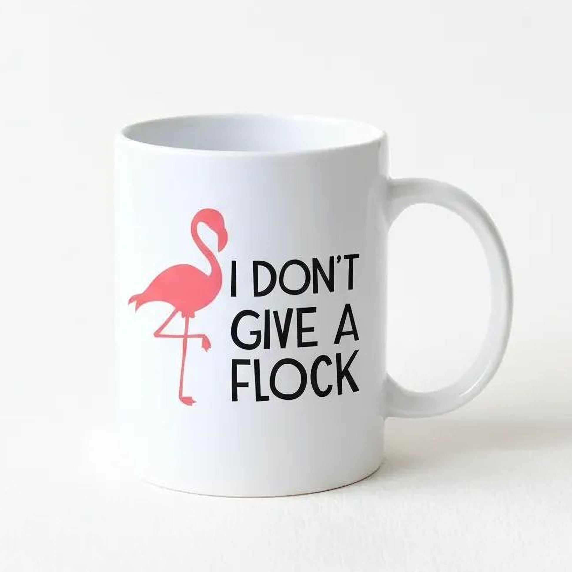 Funny Flamingo Mug - Pink Ceramic Coffee Cup, Dishwasher Safe Double-Sided Gift Joyful Moose