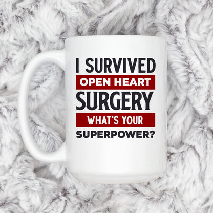 Open Heart Surgery Mug - Inspirational Recovery Coffee Cup | Survivor Gift Joyful Moose