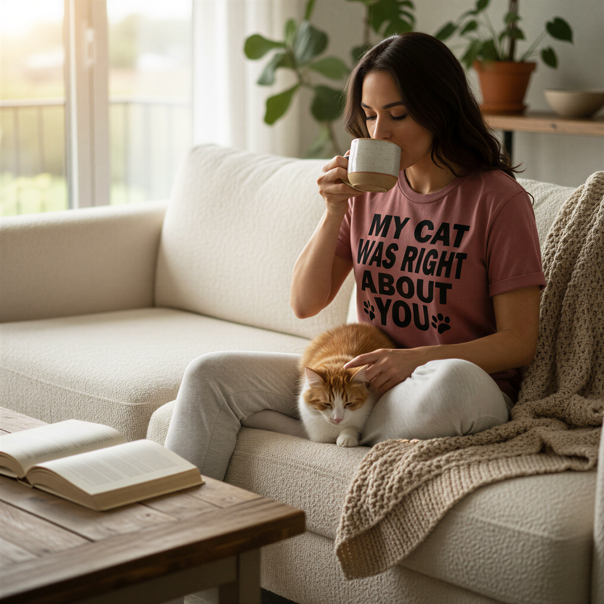 Funny Cat Shirt – Bella Canvas Tee | Cute Cat Mom Shirt Gift Ideas Joyful Moose