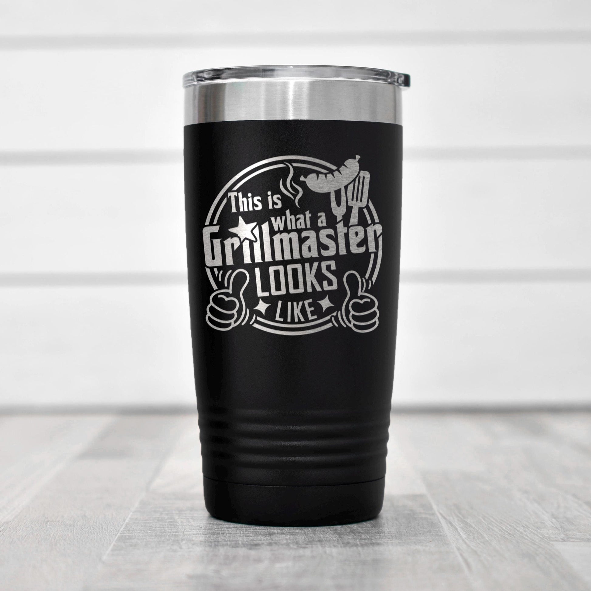 Grillmaster Tumbler - Insulated Stainless Steel Double Wall Tumbler For BBQ Gift Joyful Moose