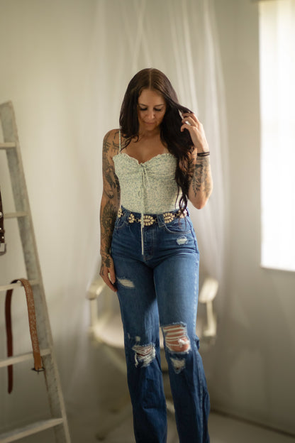 Range Rider Floral Blouse Wild Cactus Boutique