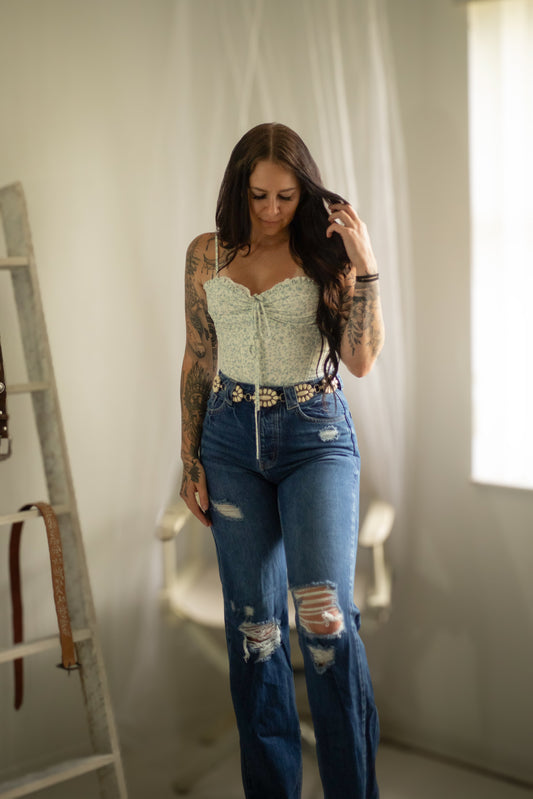 Range Rider Floral Blouse Wild Cactus Boutique