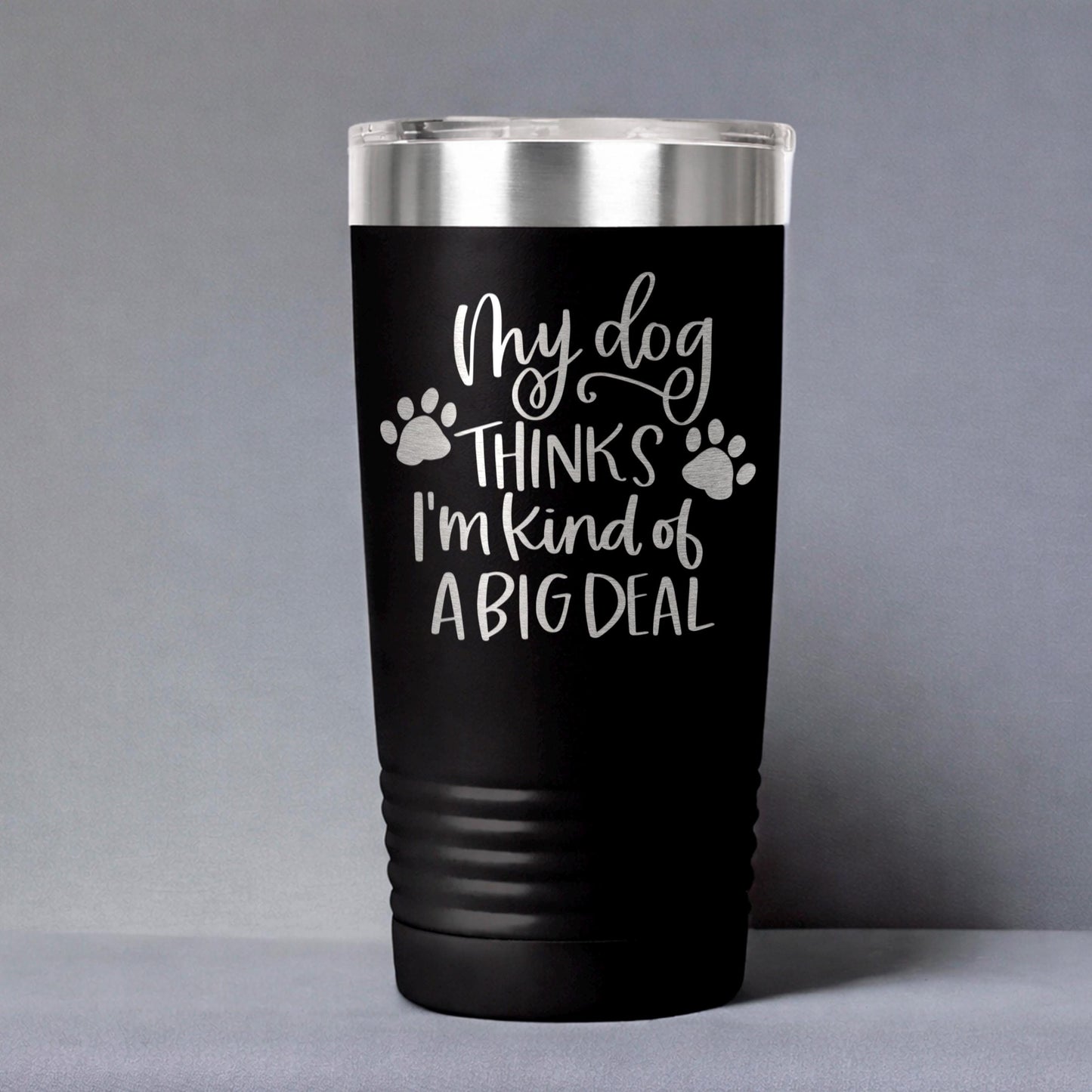 Dog Lover Tumbler - Stainless Steel Travel Coffee Cup | Funny Dog Gift, Insulated Pet Drinkware Joyful Moose