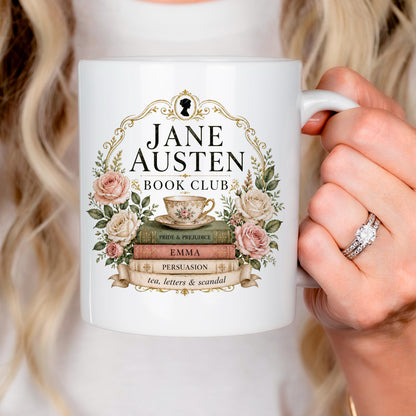 Jane Austen Reader Mug – Unique Literary Gift Mug for Book Lovers Joyful Moose