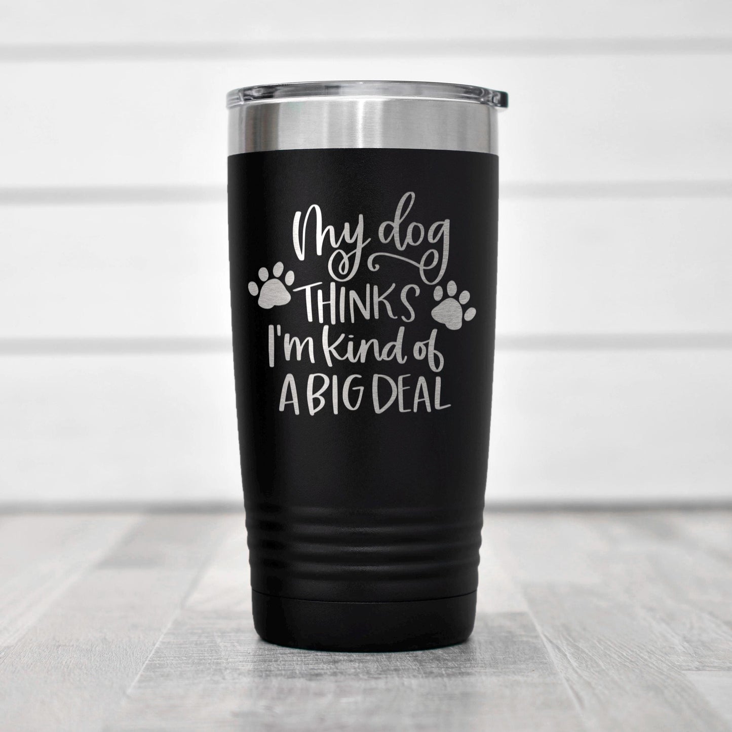 Dog Lover Tumbler - Stainless Steel Travel Coffee Cup | Funny Dog Gift, Insulated Pet Drinkware Joyful Moose