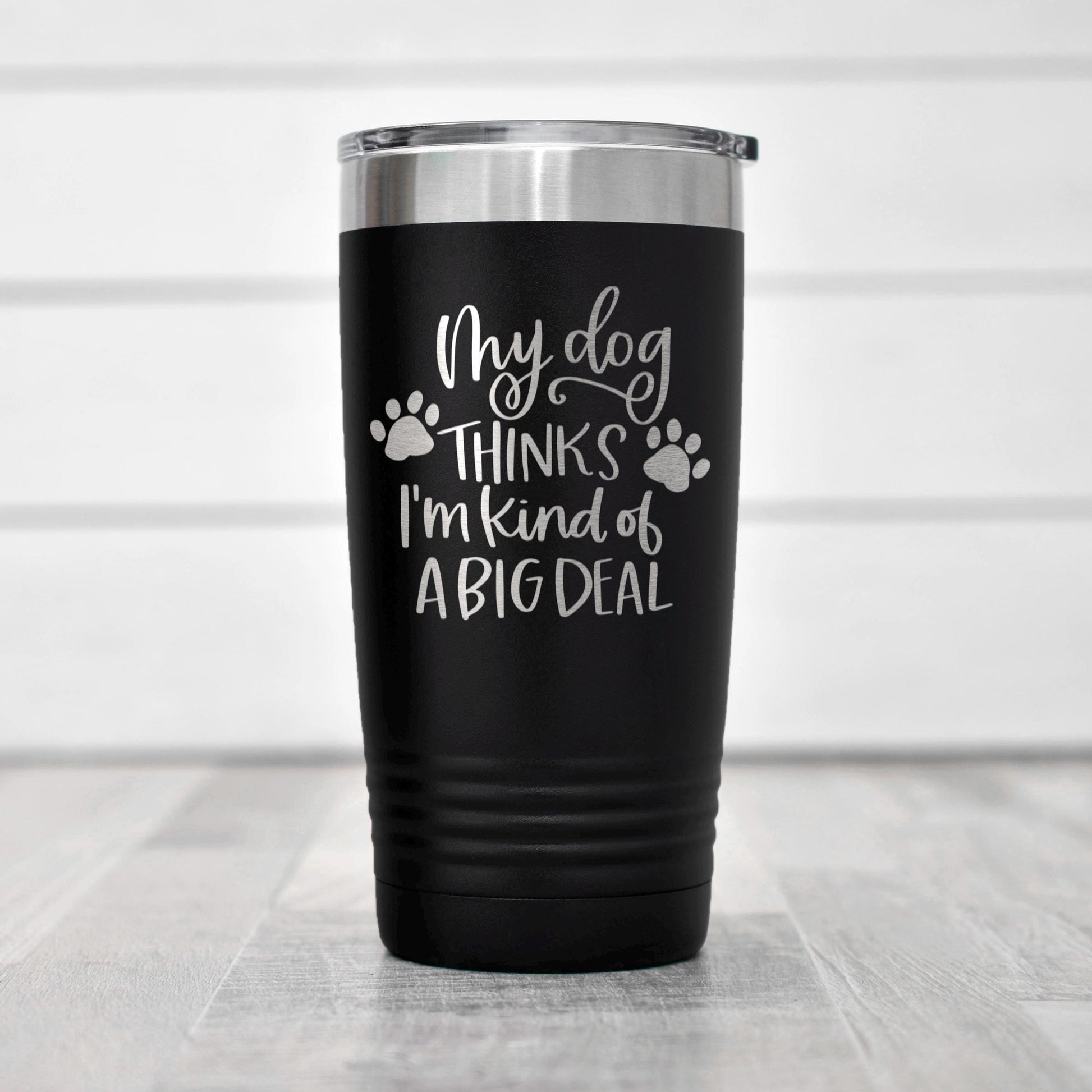 Dog Lover Tumbler - Stainless Steel Travel Coffee Cup | Funny Dog Gift, Insulated Pet Drinkware Joyful Moose