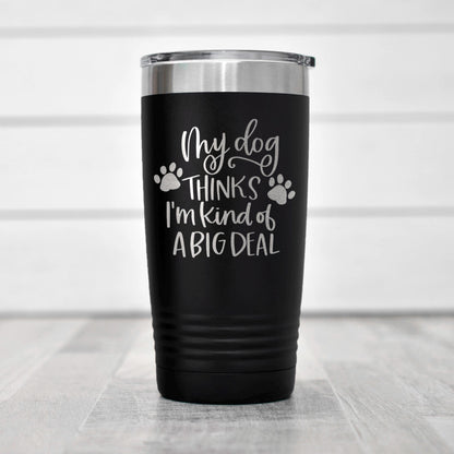 Dog Lover Tumbler - Stainless Steel Travel Coffee Cup | Funny Dog Gift, Insulated Pet Drinkware Joyful Moose