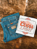 Coors Light Pink Logo Tee Wild Cactus Boutique