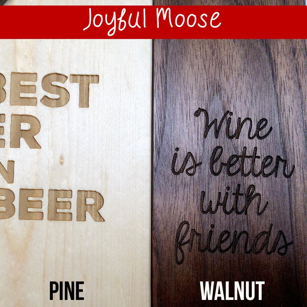 Personalized Garage Sign - Rustic Wood Truck Decor with Bottle Opener, Custom Gift Joyful Moose