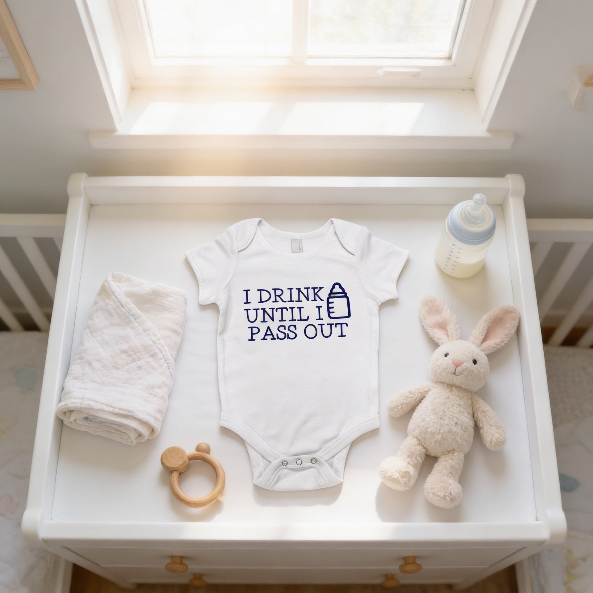 Funny Baby Boy Shirt - Newborn Baby Boy Gift - New Baby Boy Blue Outfit Joyful Moose