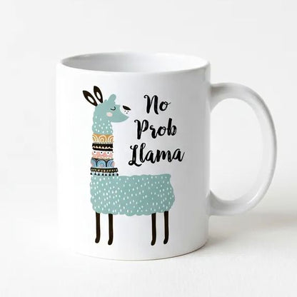 Llama Coffee Mug – Cute Ceramic Cup With Playful Llama Design, Dishwasher Safe Joyful Moose