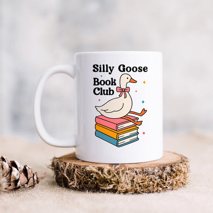 Book Club Mug – Quirky Coffee Cup for Book Lovers | Ceramic, Microwave Safe Joyful Moose