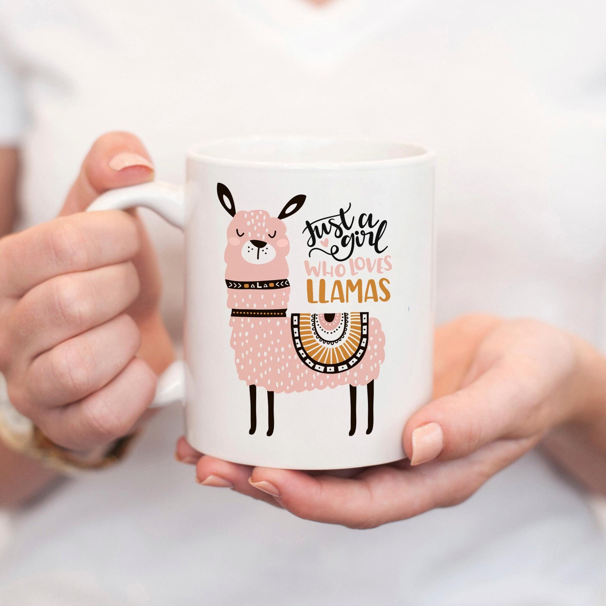 Llama Coffee Mug – Whimsical Ceramic Cup, Dishwasher Safe 11 oz & 15 oz Joyful Moose