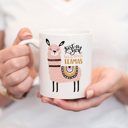 Llama Coffee Mug – Whimsical Ceramic Cup, Dishwasher Safe 11 oz & 15 oz Joyful Moose