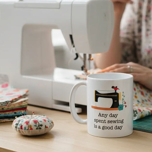Quilters Coffee Mug - Sewing Coffee Mug - Quilting Gift - Gift for Sewer Joyful Moose
