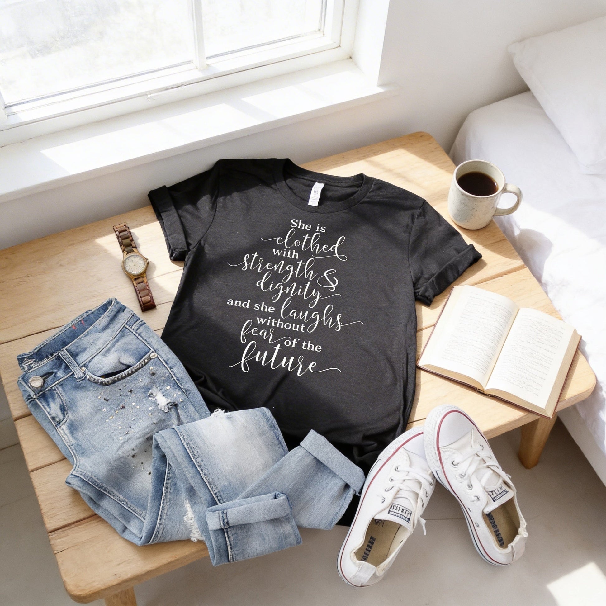 Proverbs 31 Shirt, womens christian shirts, Christian Women's Tshirt, Bible Verse Gifts for Women, Bible Tshirt, christian tee shirts Joyful Moose