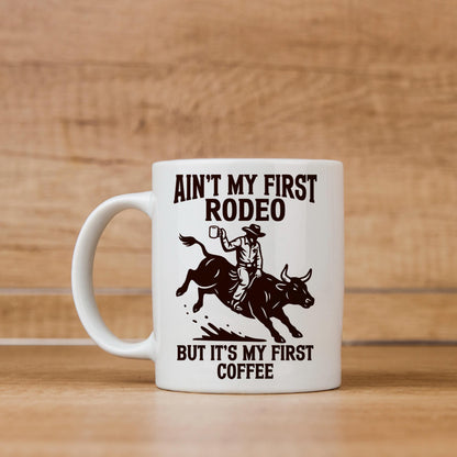 Cowboy Coffee Mug - Funny Western Ceramic Drinkware, Dishwasher Safe Gift Joyful Moose