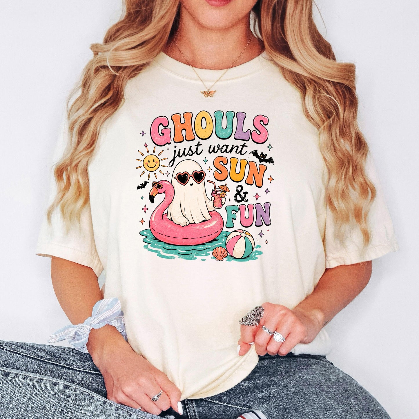 Summerween Shirt - Retro Spooky Beach Tee | Pastel Goth Halloween Summer Top Joyful Moose