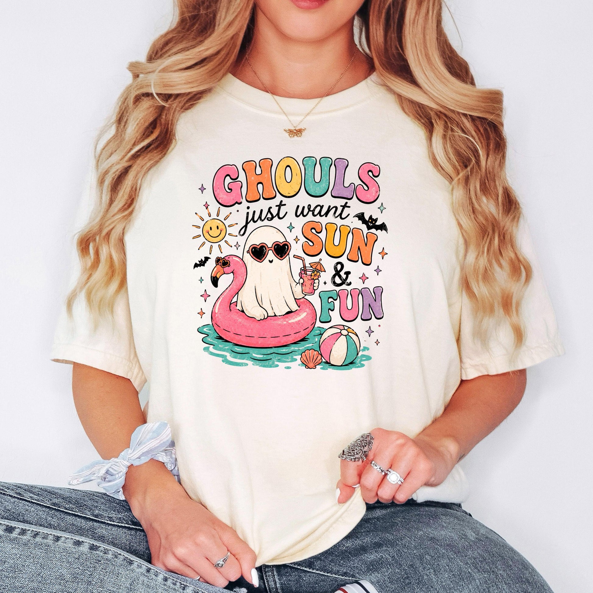 Summerween Shirt - Retro Spooky Beach Tee | Pastel Goth Halloween Summer Top Joyful Moose