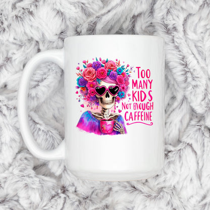 Funny Coffee Mug – Colorful Ceramic Tea Cup with Vibrant Floral Crown Design Joyful Moose