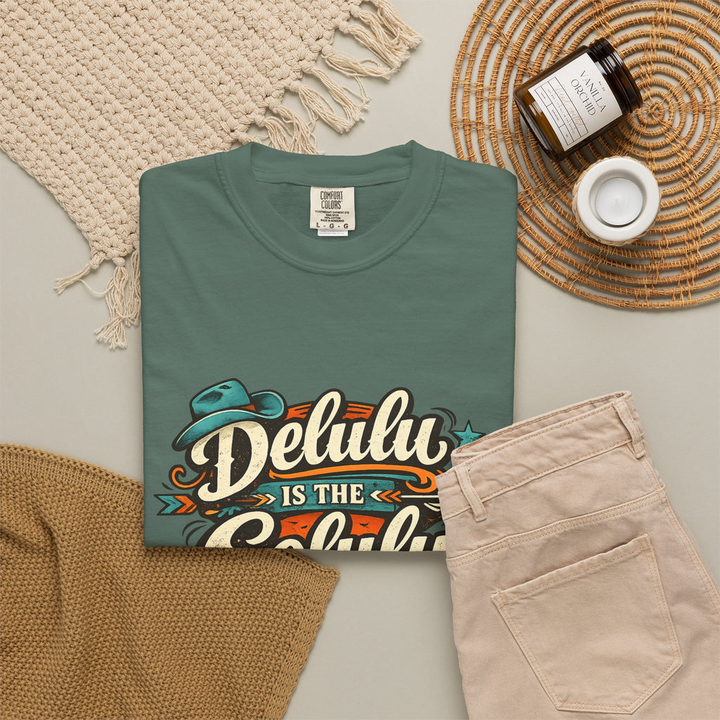 Delulu is the Solulu Retro Graphic Tee Printify