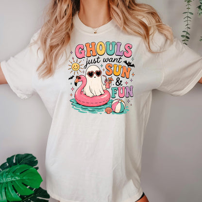 Summerween Shirt - Retro Spooky Beach Tee | Pastel Goth Halloween Summer Top Joyful Moose