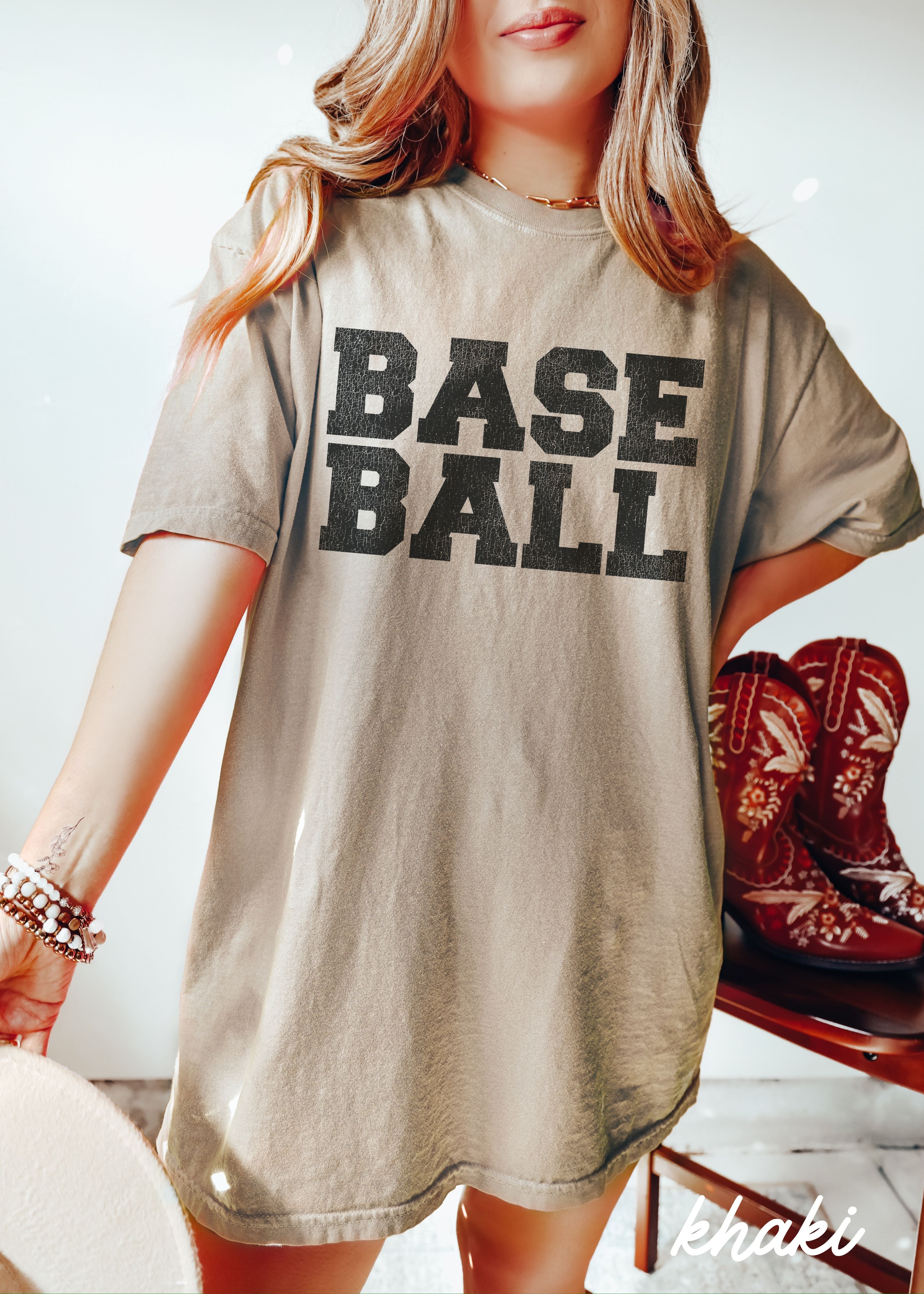 *BASEBALL University Tee *12 Colors (S-4X) Chloe Vs Tank The Boutique