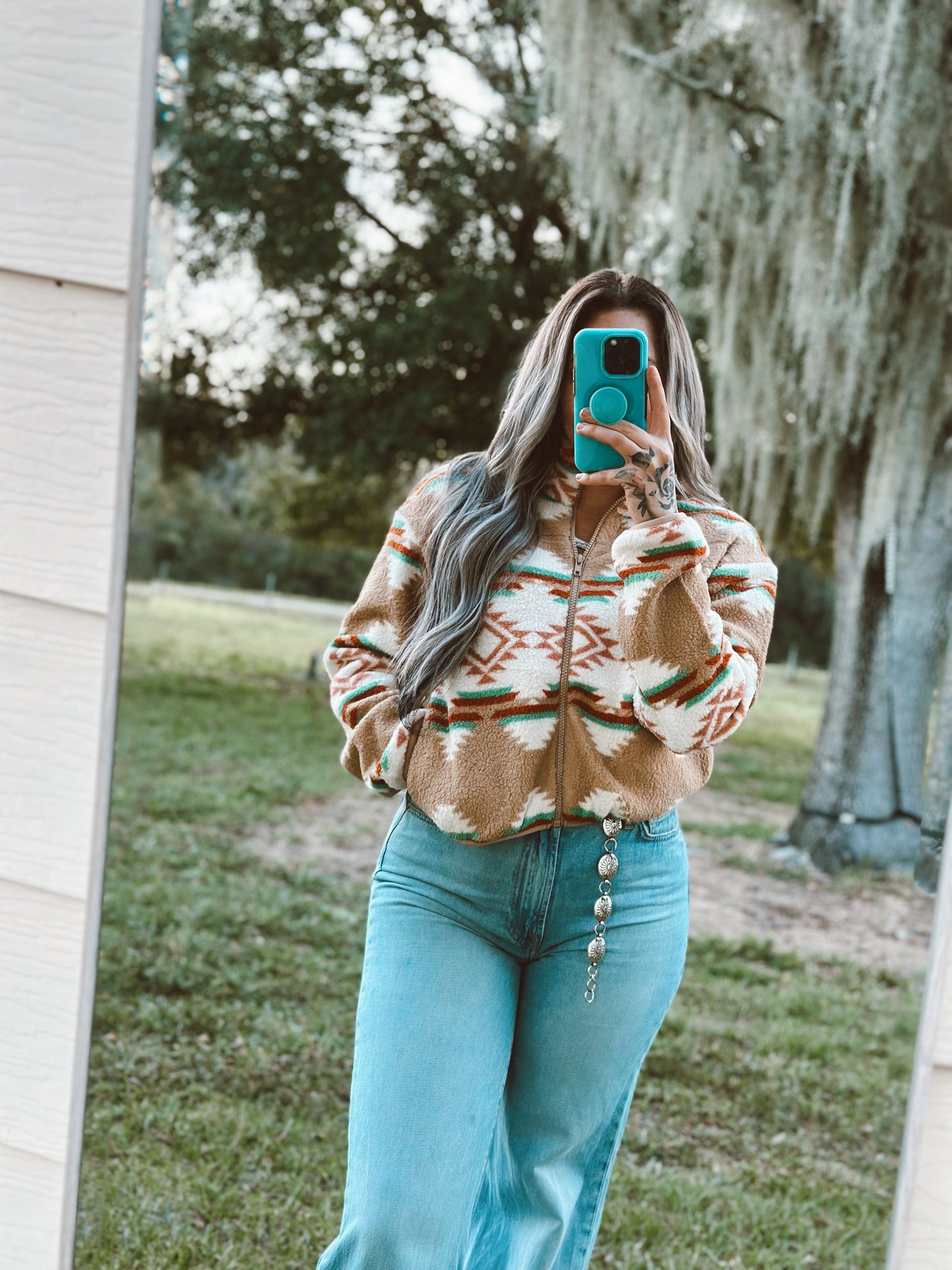 Jena's Aztec Western Jacket Wild Cactus Boutique