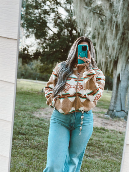 Jena's Aztec Western Jacket Wild Cactus Boutique