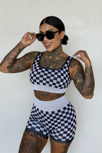 Checkered Gym Set Wild Cactus Boutique