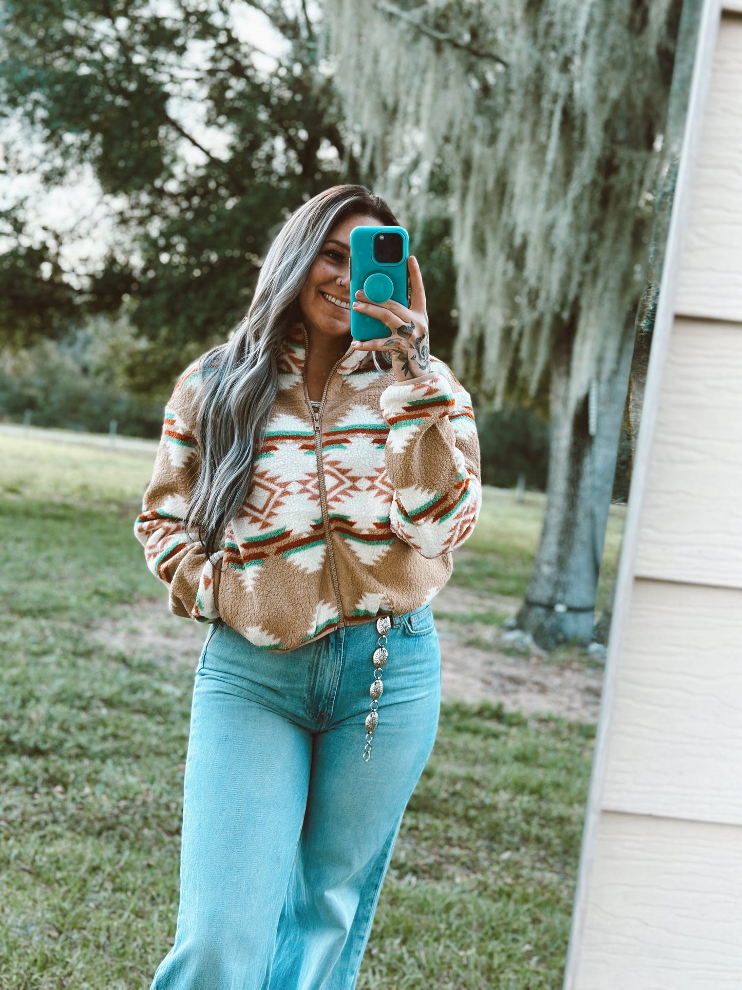 Jena's Aztec Western Jacket Wild Cactus Boutique