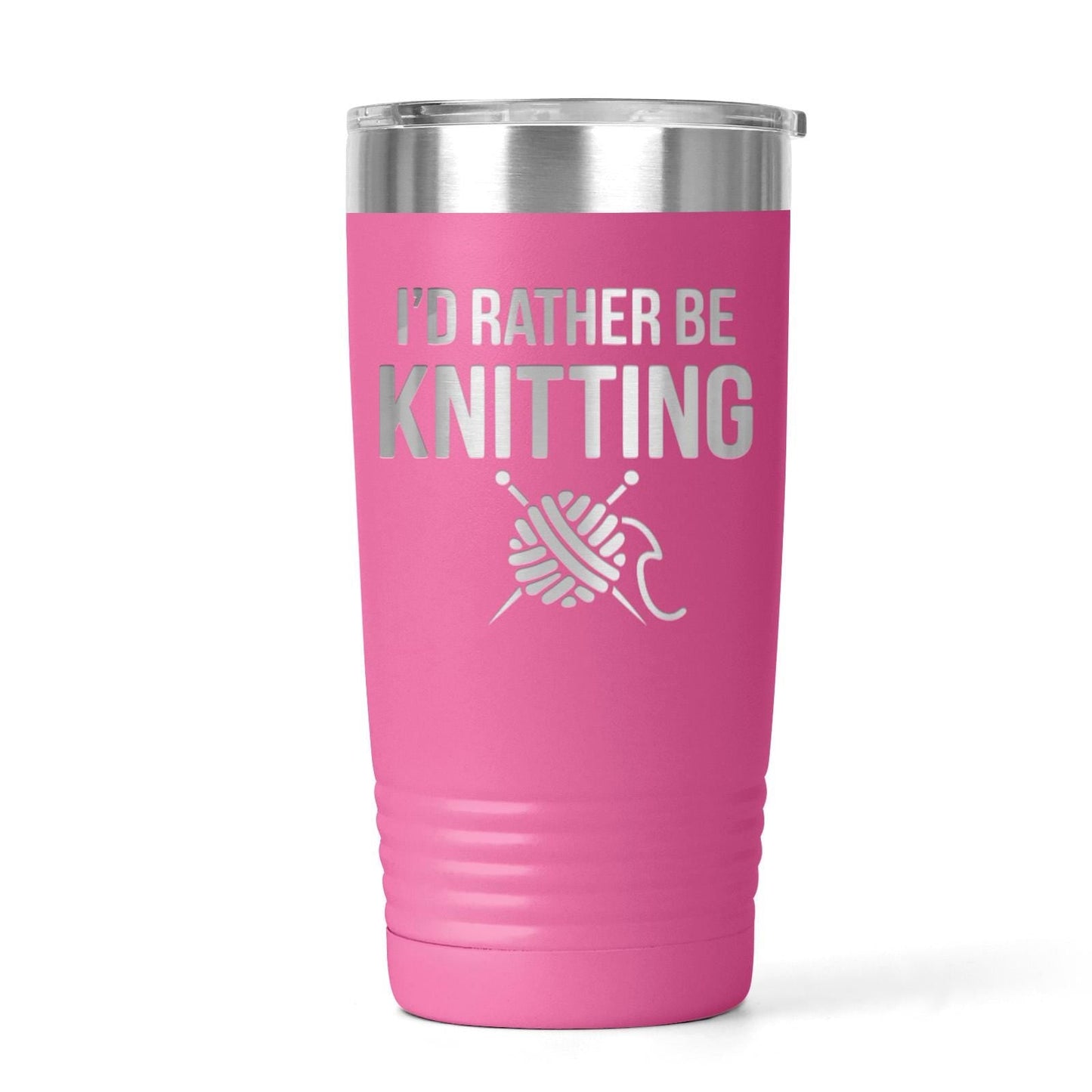 Knitting Tumbler | Stainless Steel Cup With Double Wall Insulation - Yarn Lover Gift Joyful Moose