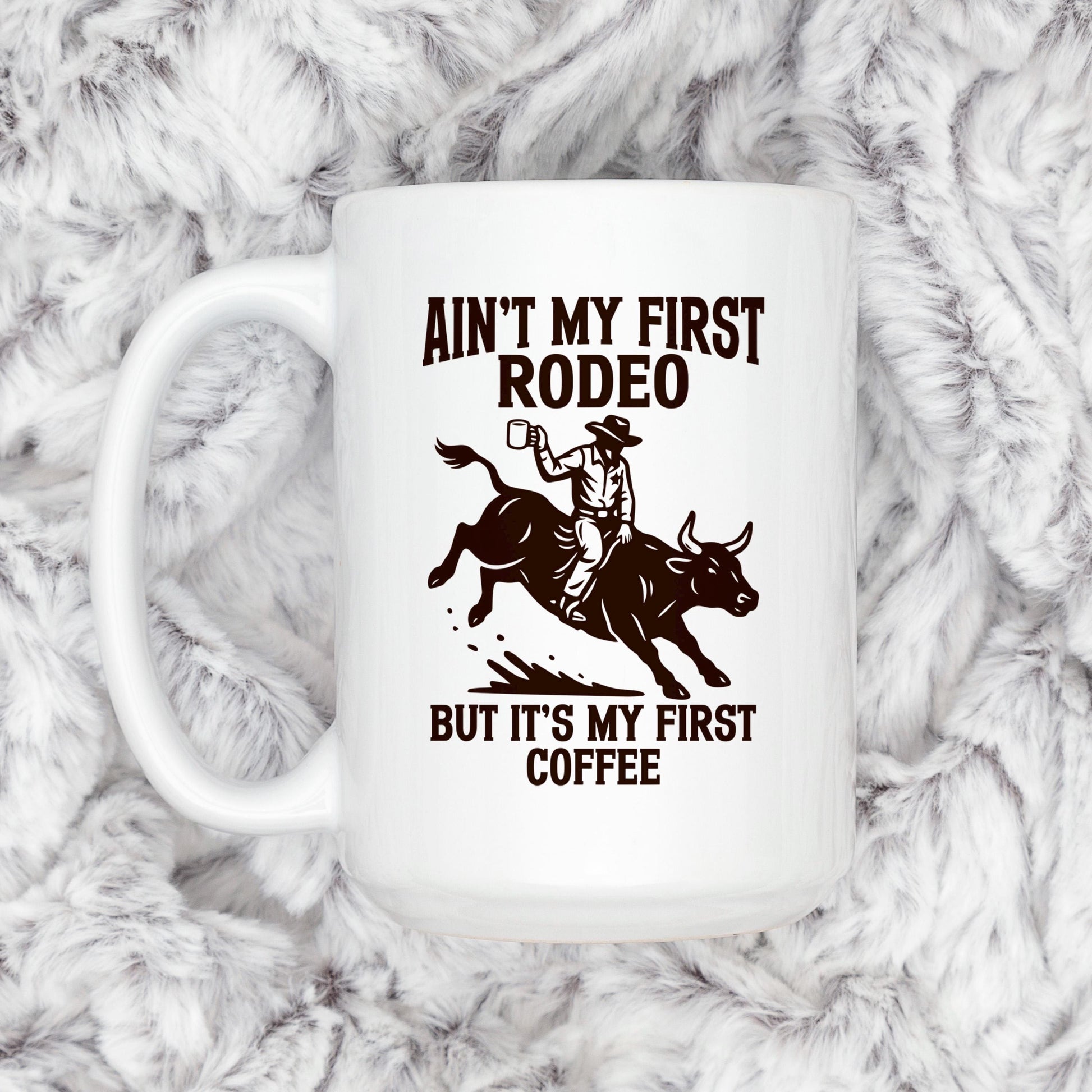 Cowboy Coffee Mug - Funny Western Ceramic Drinkware, Dishwasher Safe Gift Joyful Moose