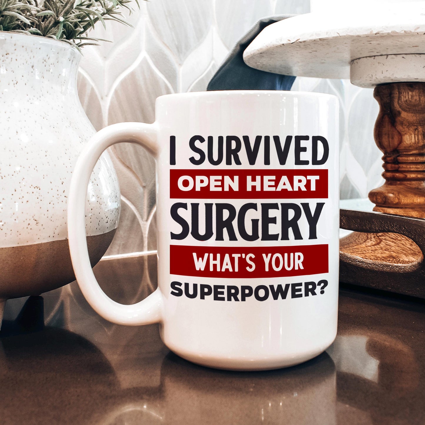 Open Heart Surgery Mug - Inspirational Recovery Coffee Cup | Survivor Gift Joyful Moose