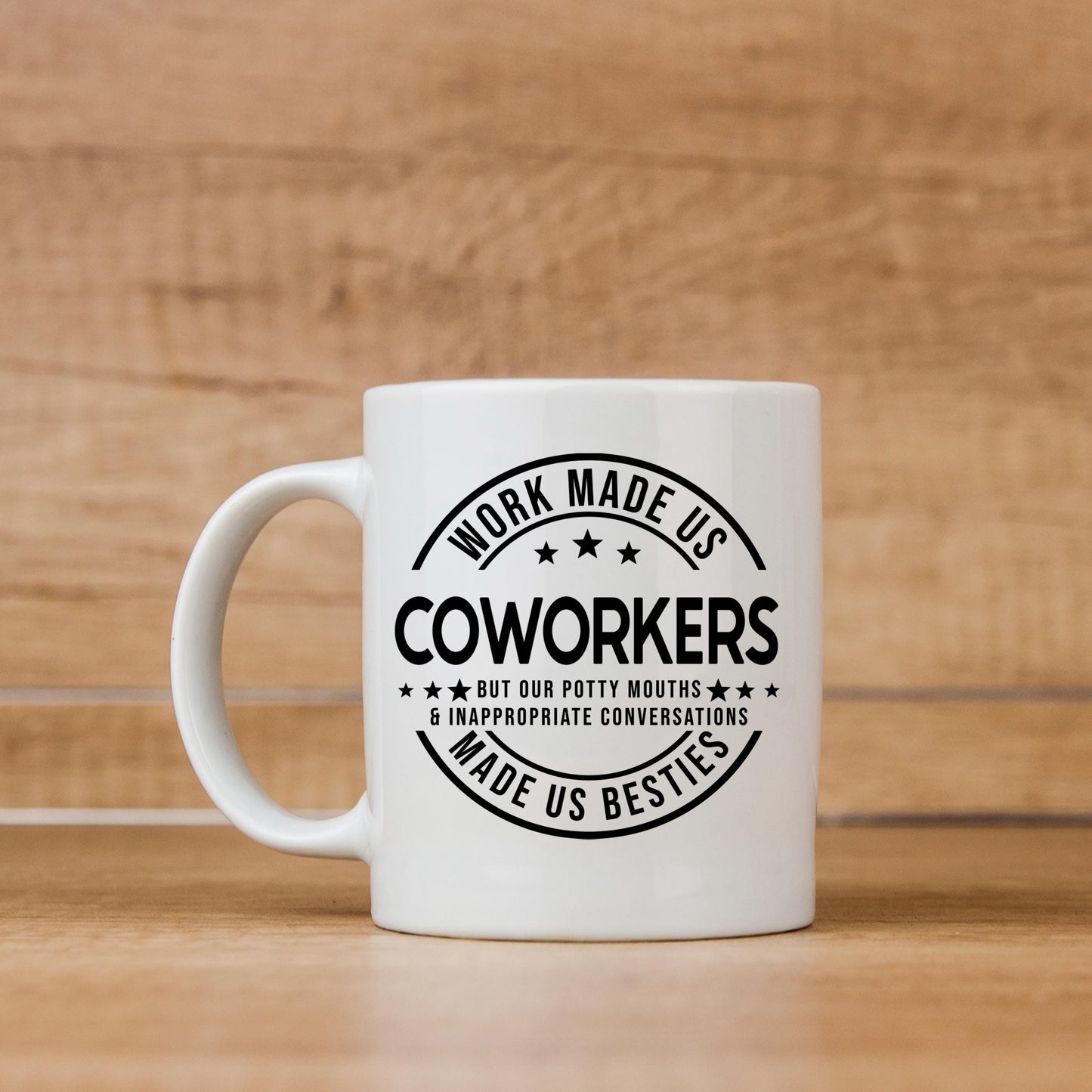 Funny Coworker Mug - Ceramic Coffee Cup | Office Humor Gift, Dishwasher Safe Joyful Moose