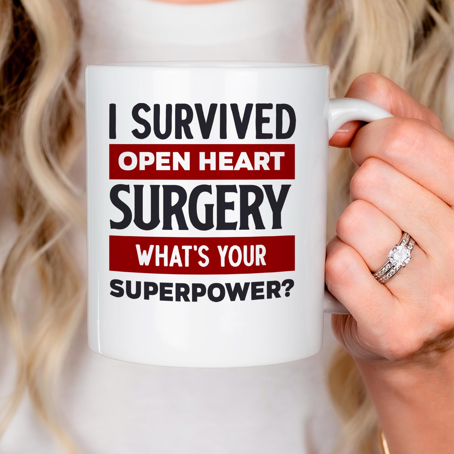 Open Heart Surgery Mug - Inspirational Recovery Coffee Cup | Survivor Gift Joyful Moose