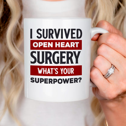Open Heart Surgery Mug - Inspirational Recovery Coffee Cup | Survivor Gift Joyful Moose
