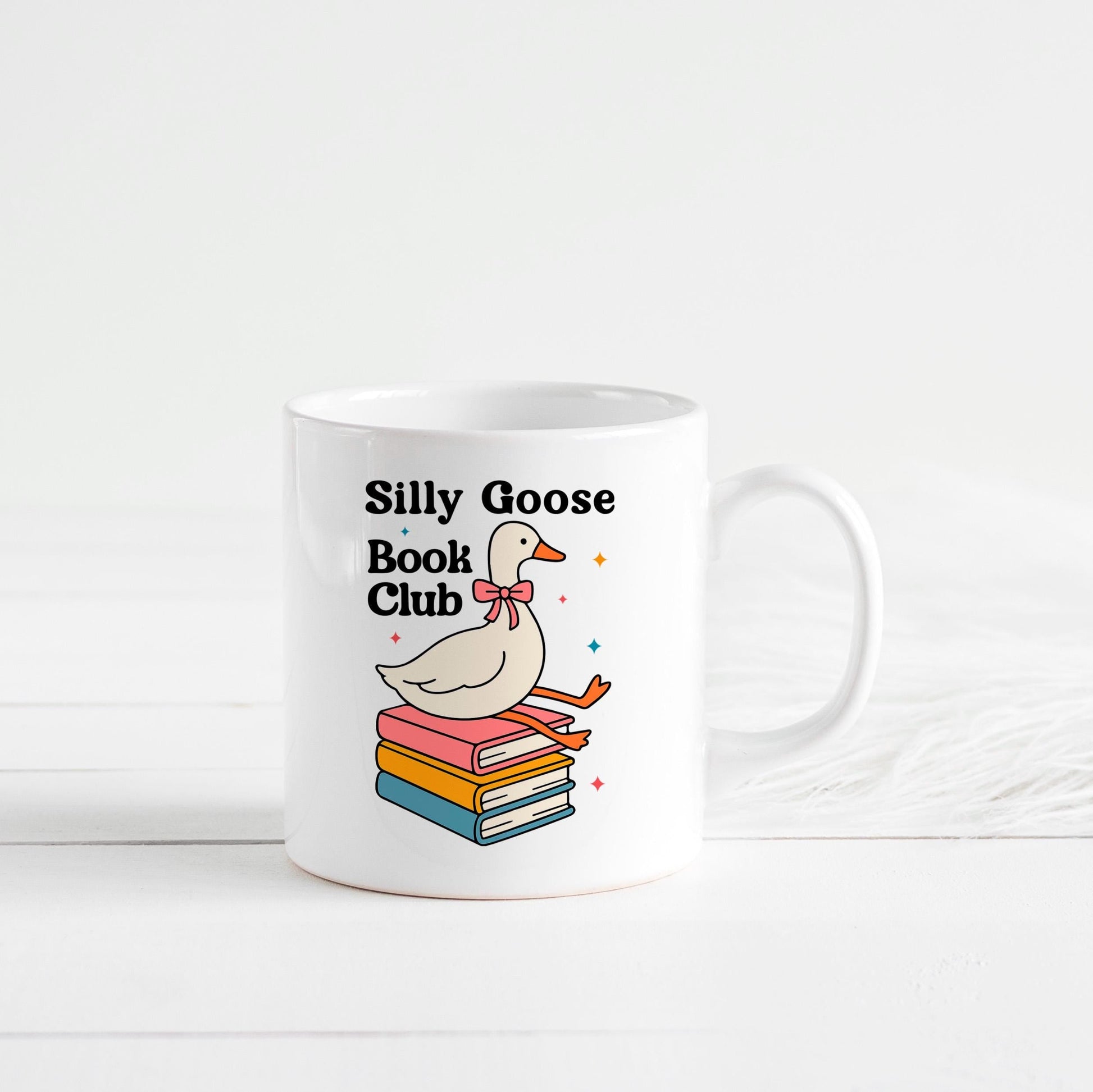 Book Club Mug – Quirky Coffee Cup for Book Lovers | Ceramic, Microwave Safe Joyful Moose