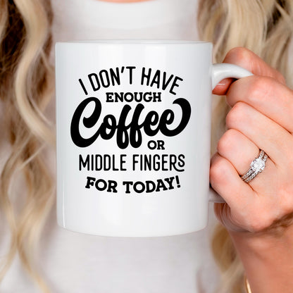 Funny Coffee Mug – Ceramic Mug with Bold Text & Sarcastic Quote for Office Joyful Moose
