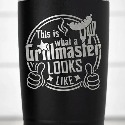 Grillmaster Tumbler - Insulated Stainless Steel Double Wall Tumbler For BBQ Gift Joyful Moose