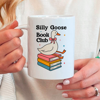 Book Club Mug – Quirky Coffee Cup for Book Lovers | Ceramic, Microwave Safe Joyful Moose