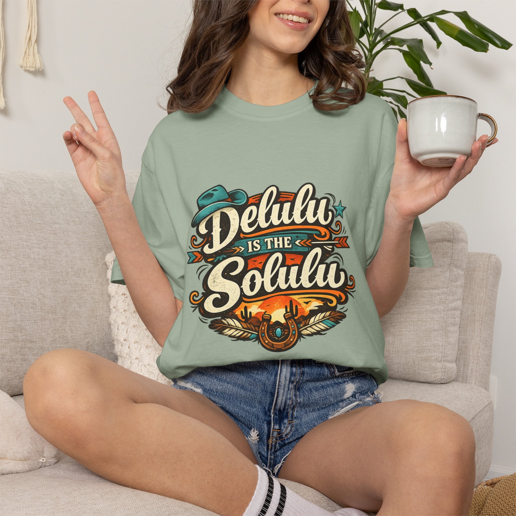 Delulu is the Solulu Retro Graphic Tee Printify