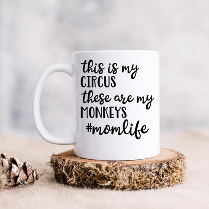 Funny Mom Coffee Mug – Ceramic Coffee Cup With Playful Message | Microwave Safe Joyful Moose
