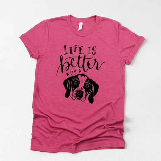 Dog Mom Tshirt – Cute Dog Mom Gift | Soft Cotton Bella Canvas Shirt Joyful Moose
