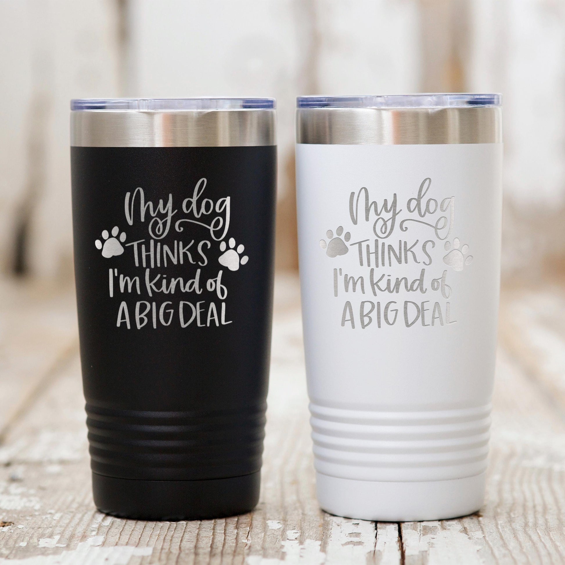 Dog Lover Tumbler - Stainless Steel Travel Coffee Cup | Funny Dog Gift, Insulated Pet Drinkware Joyful Moose