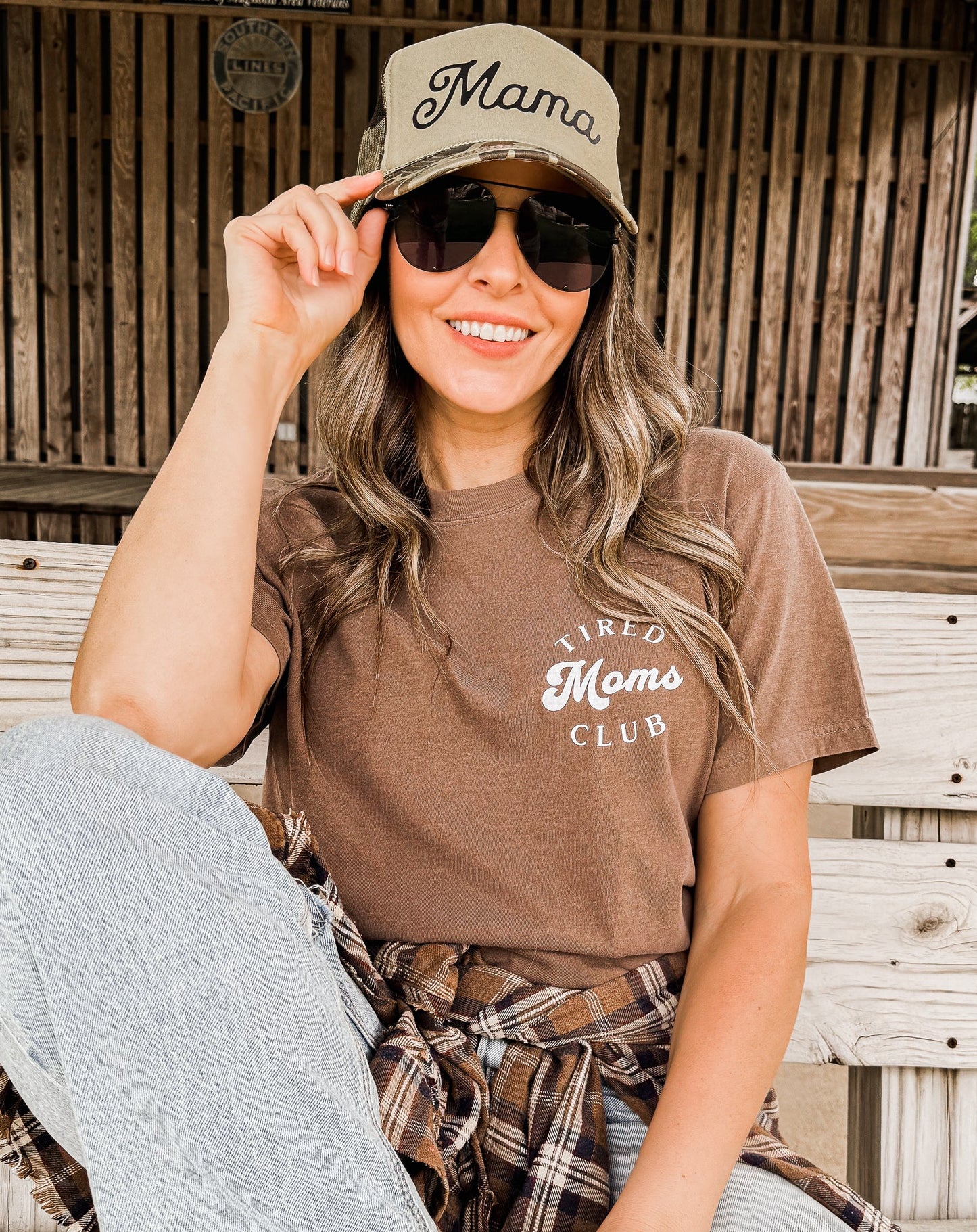 Pocket Tired Moms Club Tee *12 Colors (S-3X) Chloe Vs Tank The Boutique