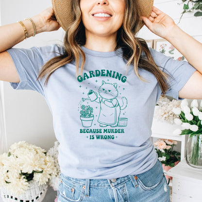 Gardening Graphic Tee for Garden Centers, Floral Plant Shops Joyful Moose