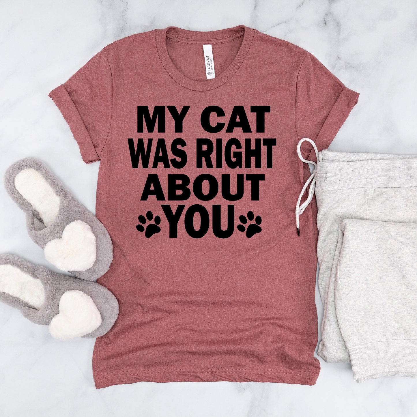 Funny Cat Shirt – Bella Canvas Tee | Cute Cat Mom Shirt Gift Ideas Joyful Moose
