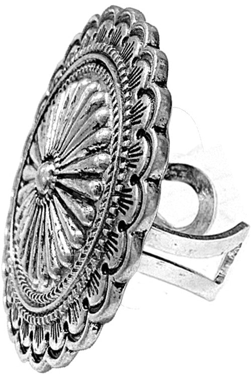 Western Concho Cowgirl Cuff Ring Wild Cactus Boutique