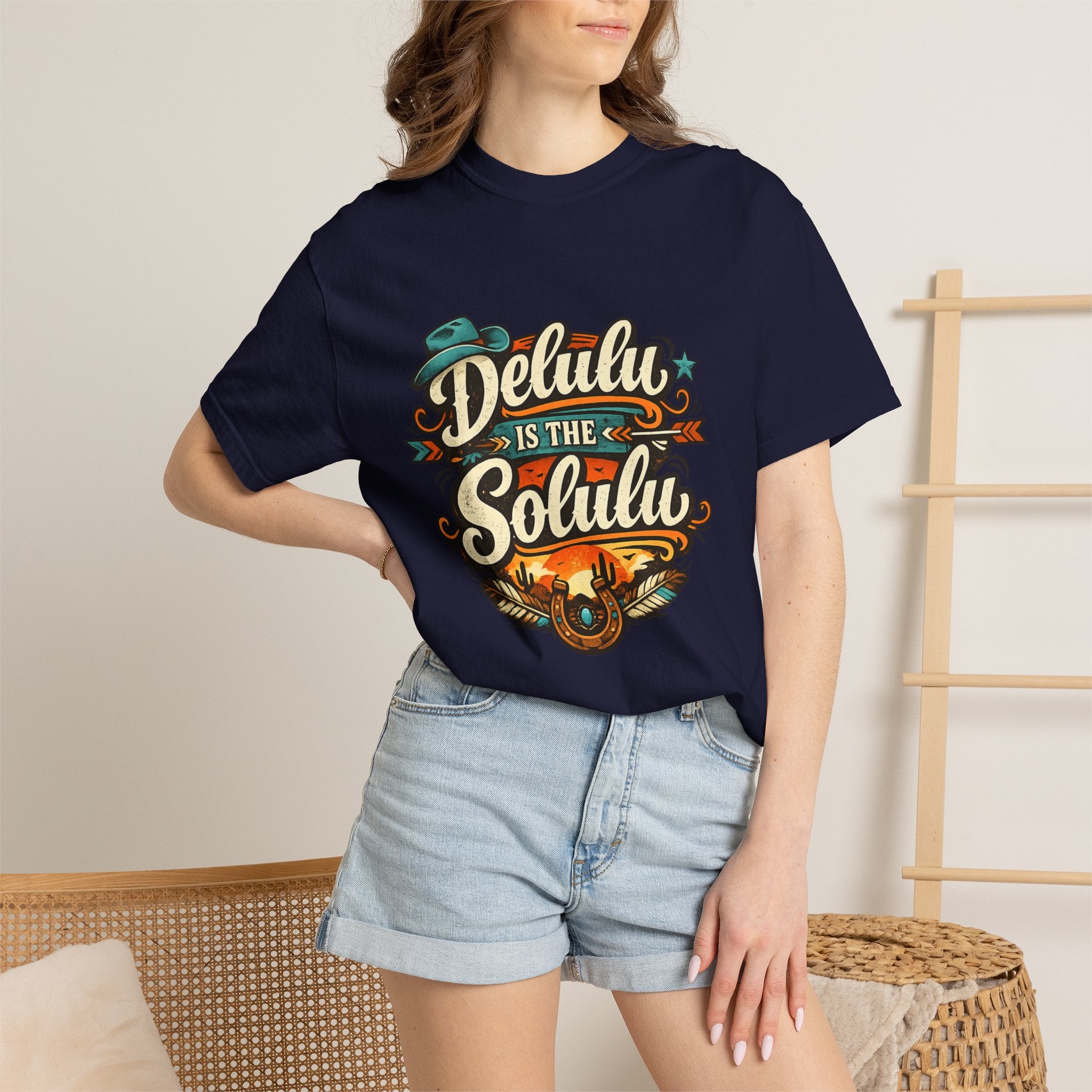 Delulu is the Solulu Retro Graphic Tee Printify
